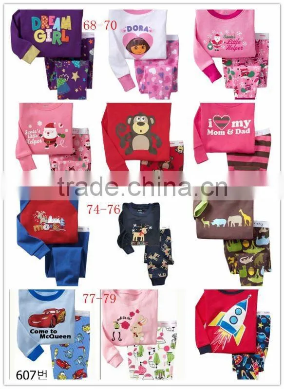 New design fashion children funny pajamas sets or sleepwear
