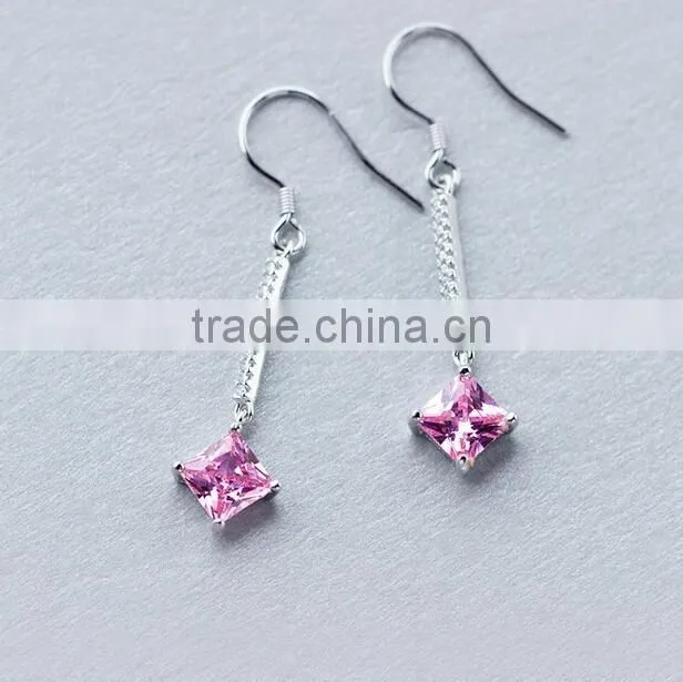 F20064N china supplier kids silver glass beads earring