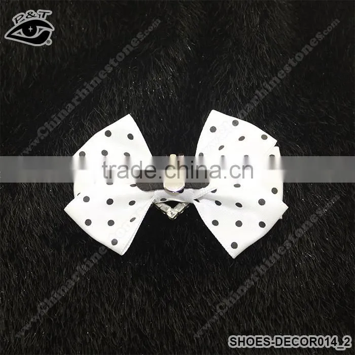 Bowknot Design Ornaments for Ladies Shoes Fabric Bow Accessories for Women Shoes