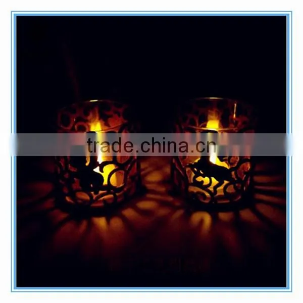 wholesale round christmas shape candlestick holder