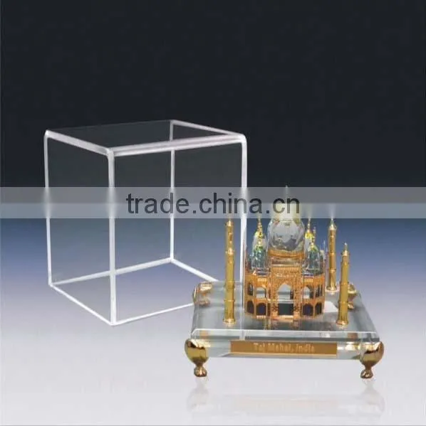 High Quality K9 crystal Taj Mahal model with 24k gold plating metal JC0008
