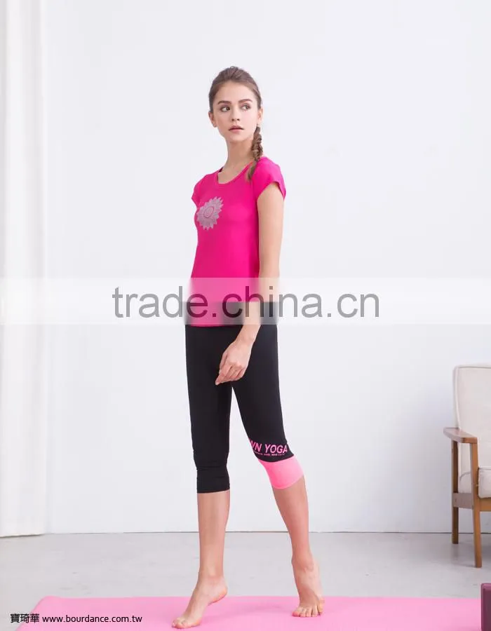 Wholesale fitness clothing t-shirts/ 2 fabric options
