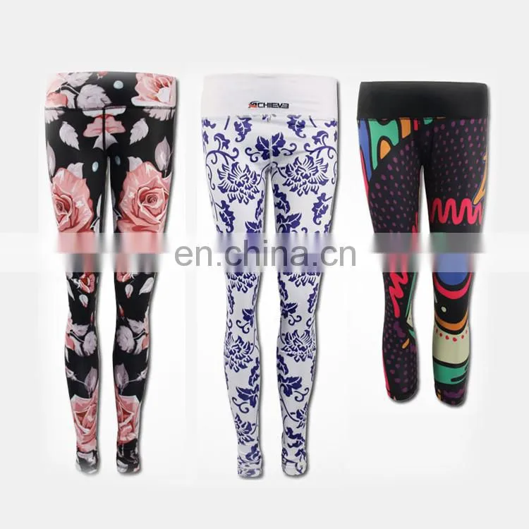 custom wholesale printed leggings/brown toddler legging pants