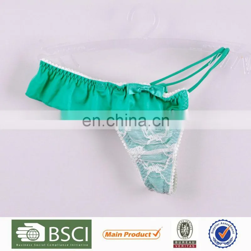 Latex Arrival Popular Sexy Lace Sexy G String Panty Wearing Girls