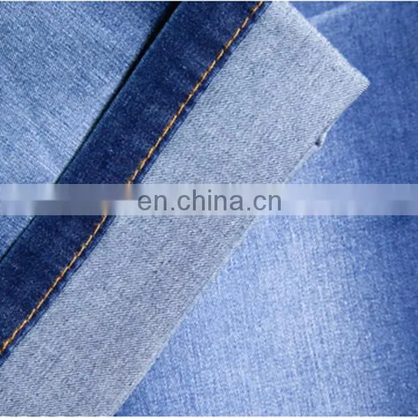 Cotton/polyester blue denim fabric and denim roll and for any jean type men jeans