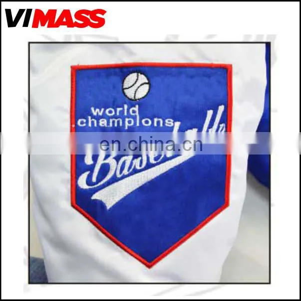 Newest blue with white man printing jacket, custom high quality fashion jacket for men