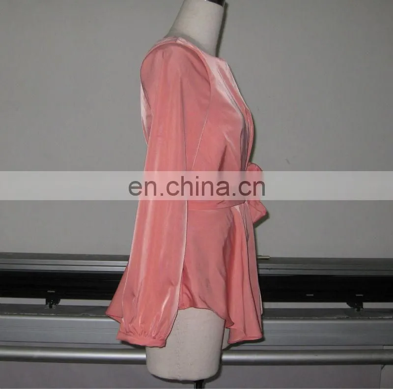 Muslim woman satin blouse