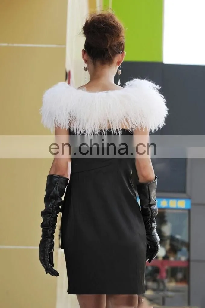 Mongolian Lamb Fur Shawl cape for ladies