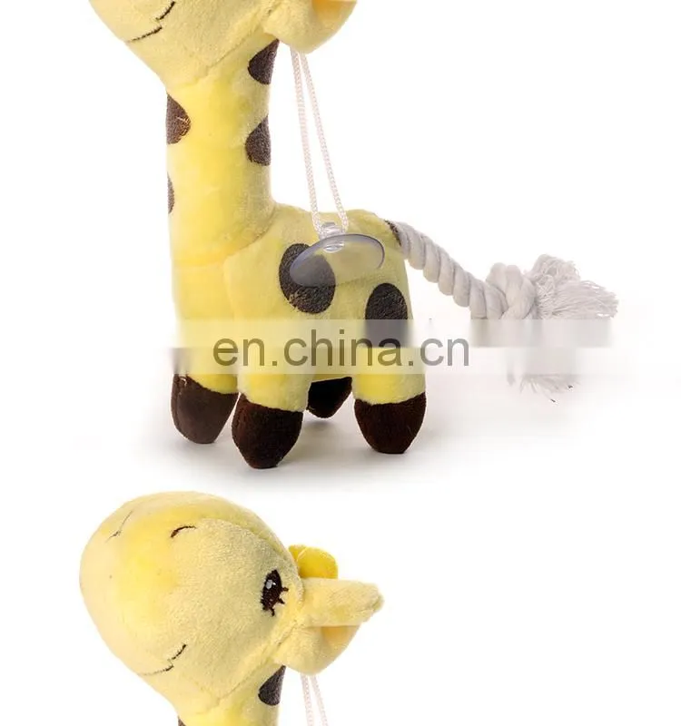 2014 cute plush giraffe pet toy