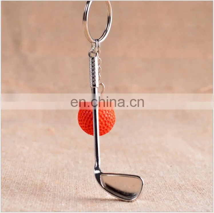 2017 design alloy Golf costom keychain