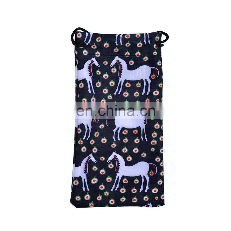 fashionable best quality logos print custom sunglass case