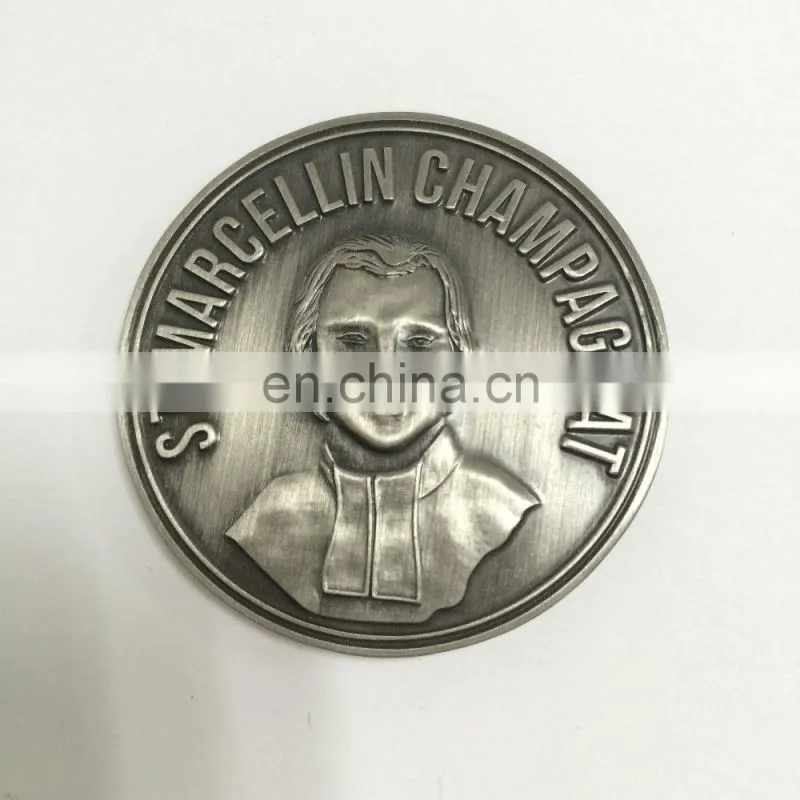Anniversary coins antique bronze plated personalized design of the school