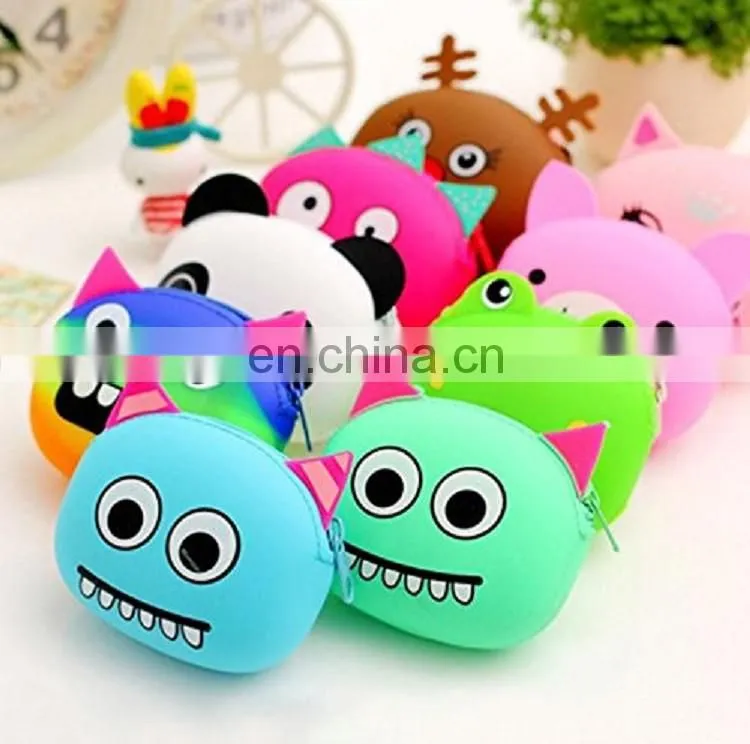 Ladies Clutch Coin Bag Custom Brand Change Money Wallet Promotional Silicone Purse