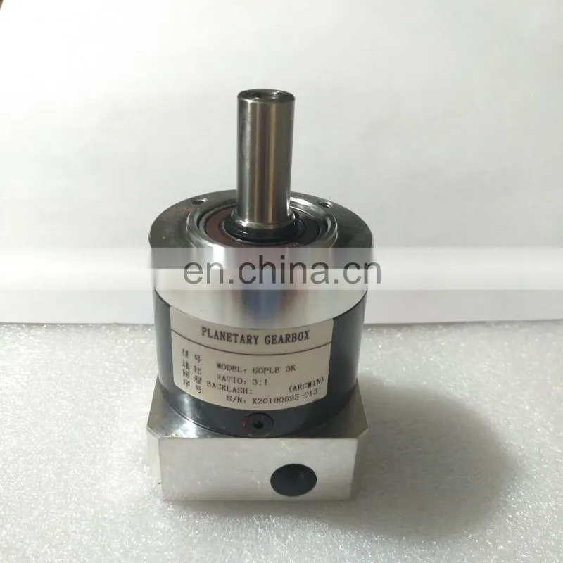 Small Differential Gear Box High Precision PLE 60 3:1Gear Ratio Speed Reducer For Cutting Machine