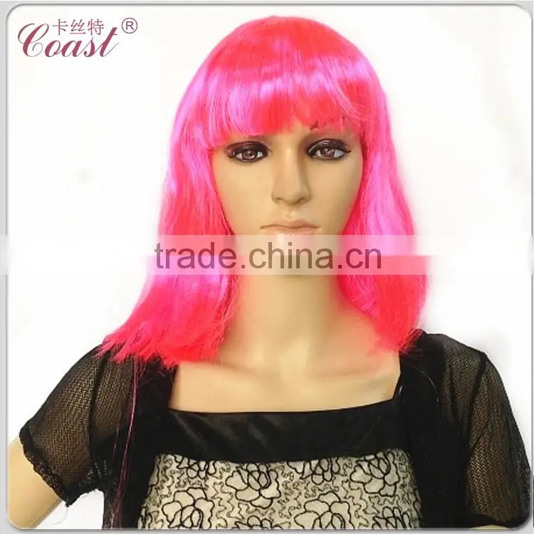 cheap straight synthetic blonde long bob wig