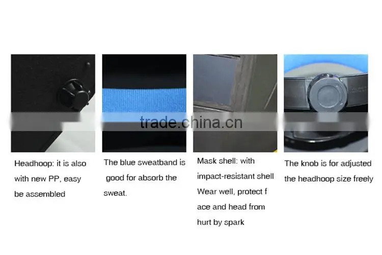 plastic face shield,welding mask,protective face shield with black with new PP material WM046