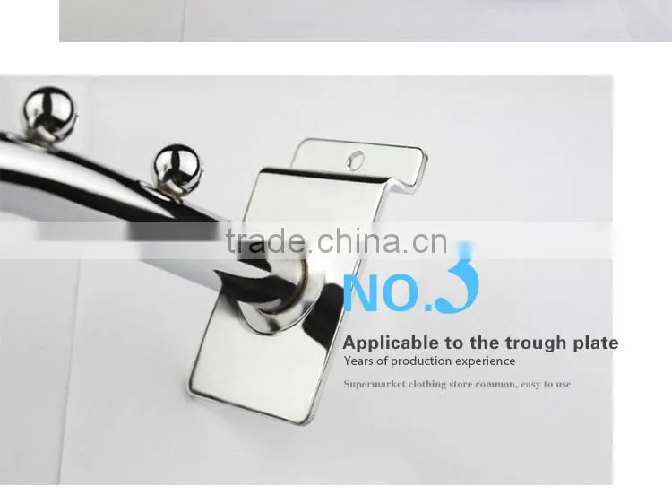 metal slatwall display hooks with steel balls for clothes hanger hook hanging hook