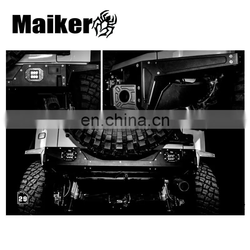 Aluminum Rear Bumper protector accessories for Jeep Wrangler JK 2007 Accessories