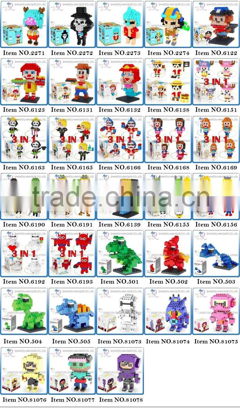2016 new products Mini Qute loz diamond block 3d puzzle educational toys 3d games 3d puzzle toy