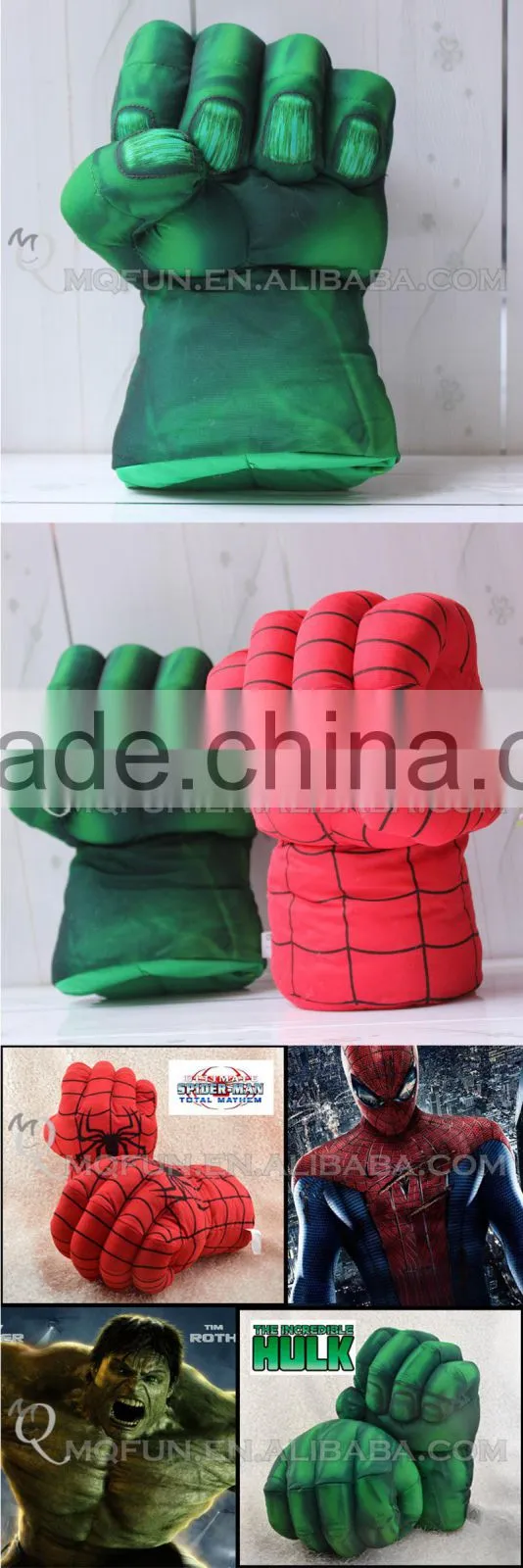 Mini Qute 2 styles 25 cm marvel action figures The avenger super hero and spiderman cosplay glove cosplay toys NO.MQ 052
