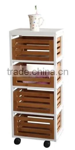 bathroom rack with bamboo drawers