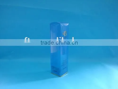 Blue cosmetic box,plastic soft box for gifts
