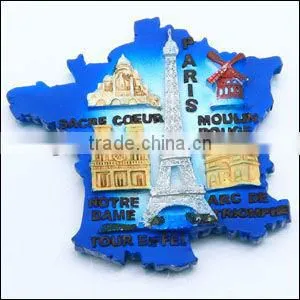 Customized 3D tourist souvenir fridge magnet