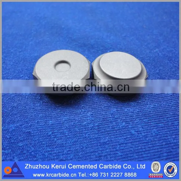 Carbide thrust block for centrifugal compressor