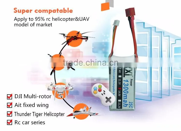 XXL 25C 1300mAh 4S 14.8V lipo battery batteria akku packs with accumulators rc helicopters Toys & Hobbies