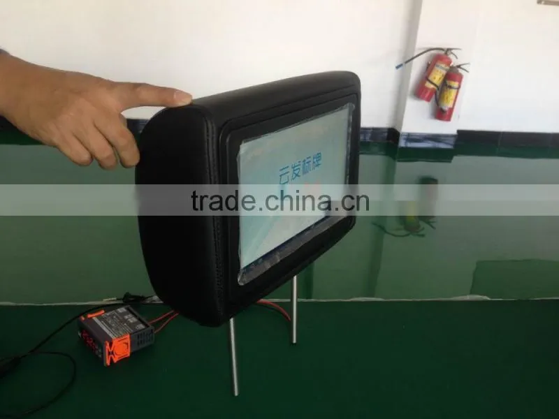 Hot selling 8" Car Pillow Headrest Monitor DVD Player without DVD Driver car mp3 player