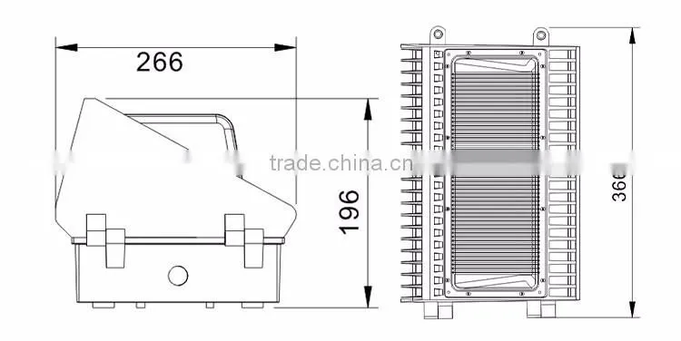 ETL DLC exterior battery powered led wall light/outdoor copper wall lighting