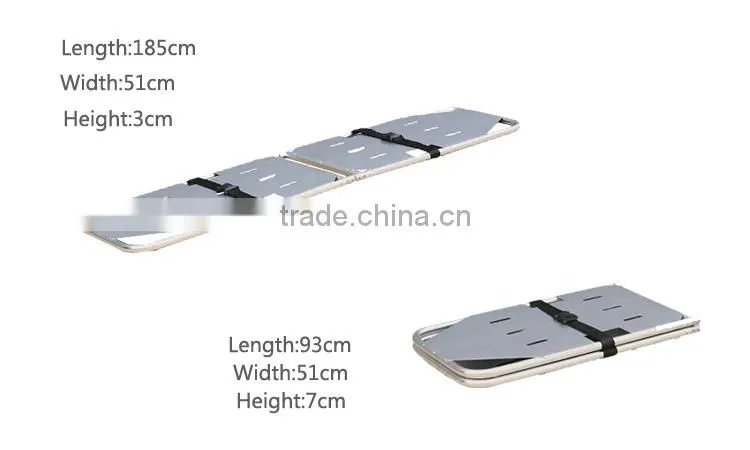 portable aluminum alloy foldaway stretcher
