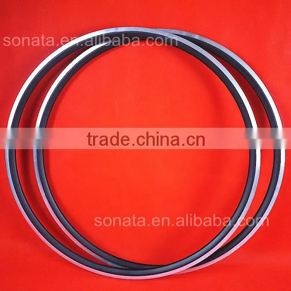 Sonata carbon rims with alloy braking surface 700C 24mm super light clincher 3K matte finish