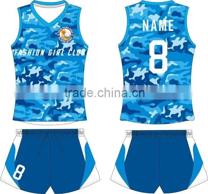 Latest style Custom Made Sublimation Fashion Promotional Volleyball uniforms