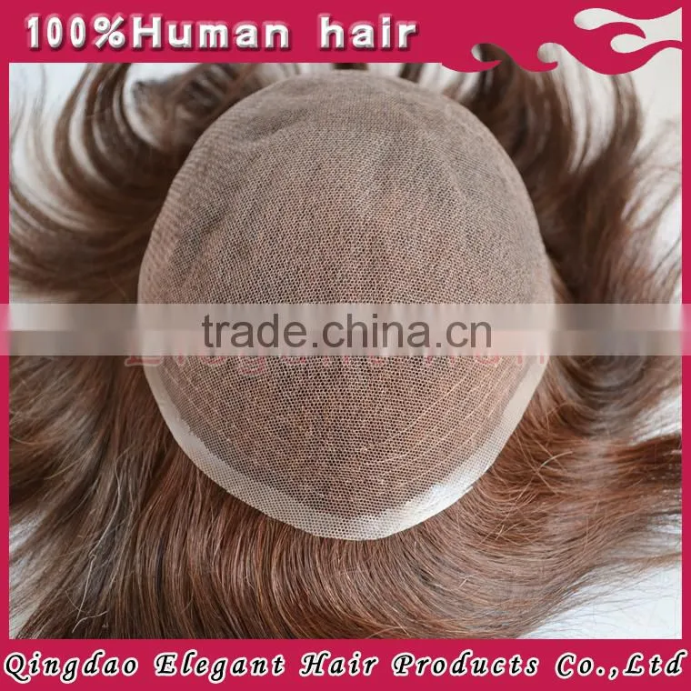 Hot sale next day delivery knots invisible grade 5A remy indian hair cheap toupee for men