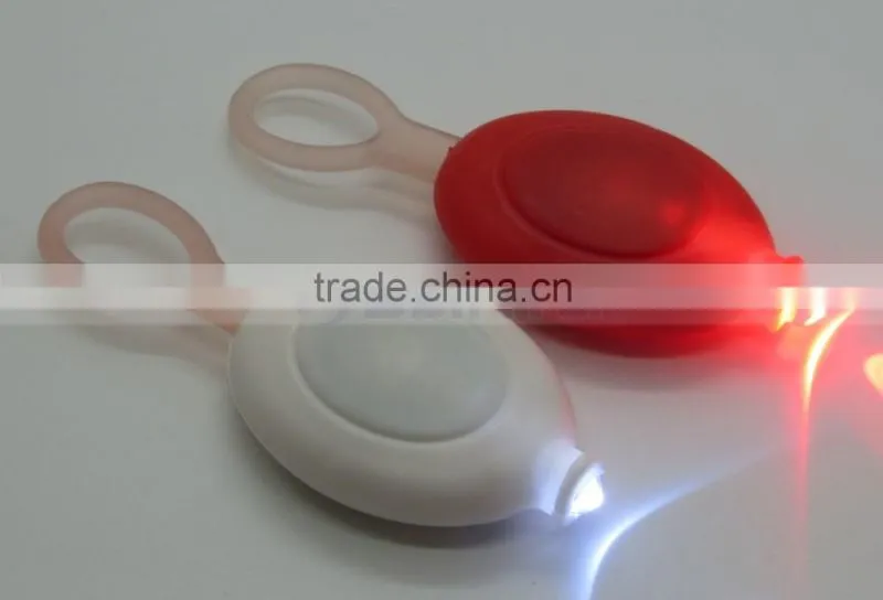 Mini Key Ring LED Flash Light Red Green Lamp