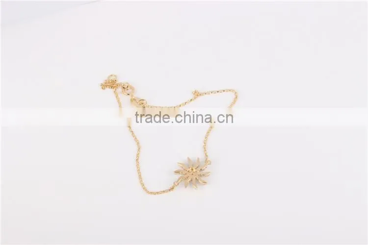 Lovely star fish shape wholesale 925 bracelet silver bracelet with CZ bracelet