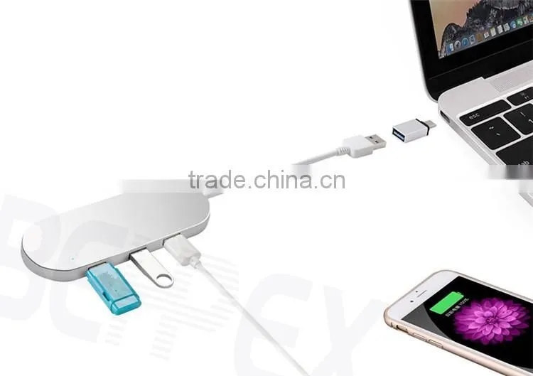 2 in 1 USB to Micro & Card Reader Ports USB 2.0 connector cable Hub
