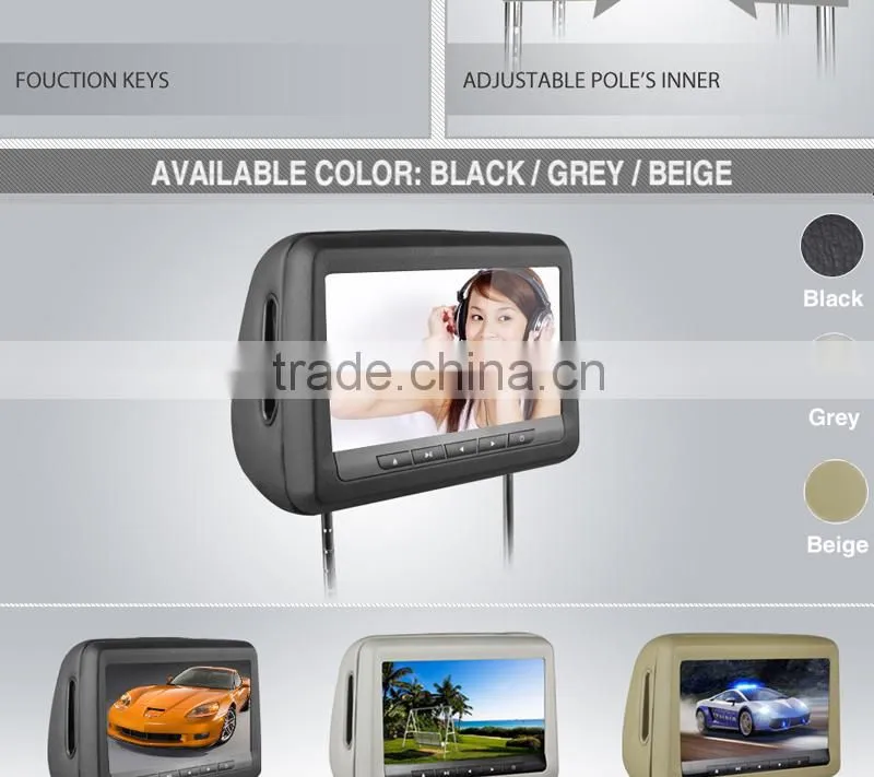 10.1 inch car Headrest DVD with HDMI and wireless display