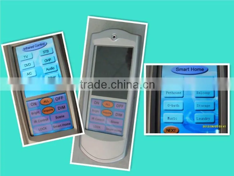 LCD X10/PLC home automation Touch Remote/X10 system remote with touch screen/universal touch remote