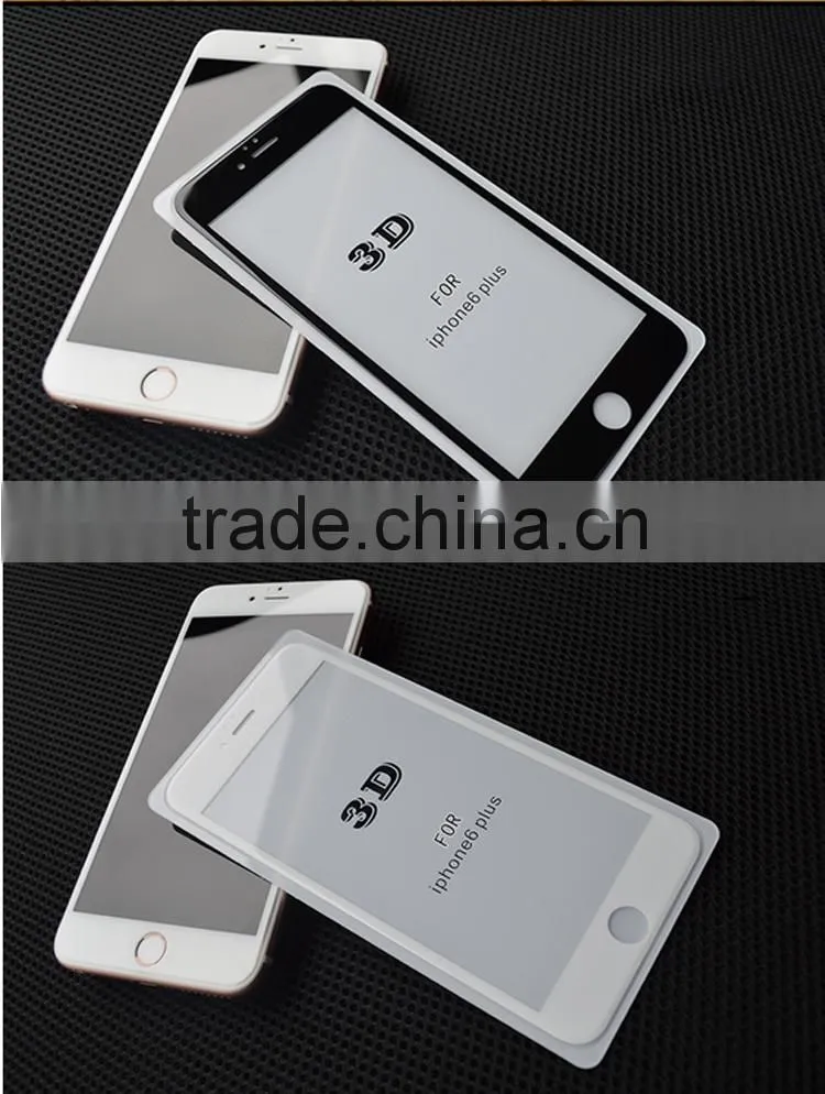 9H Full Cover 3D Tempered Glass Screen protector for iPhone 6,for iphone 6 tempered glass screen Protector