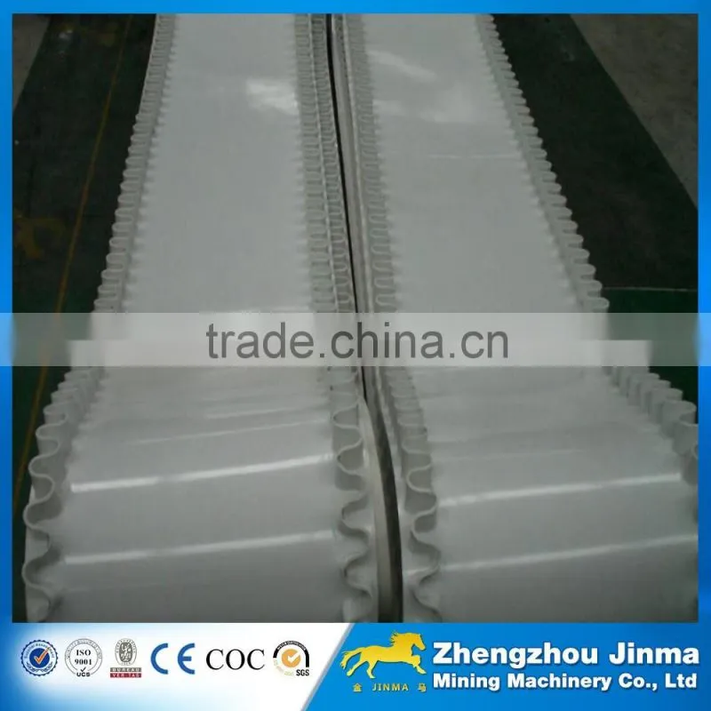 rubber PVC EP PU Food industry corrugated sidewall adjustable conveyor belt manufacturer
