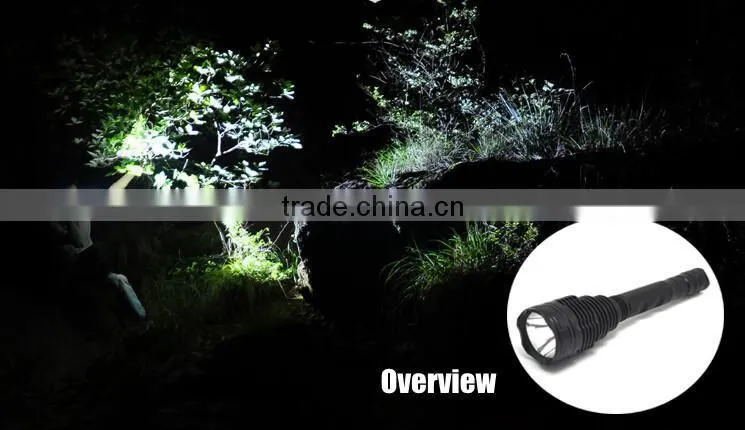 (120001) Top quality Aluminum alloy powerful rechargeable led torch light