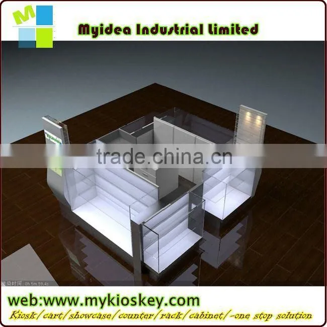 Shopping mall mini jewelry kiosk attractive design mall jewelry shop kiosk