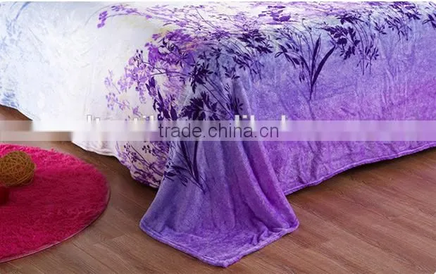 china supplier soft printed Flannel bedding sets
