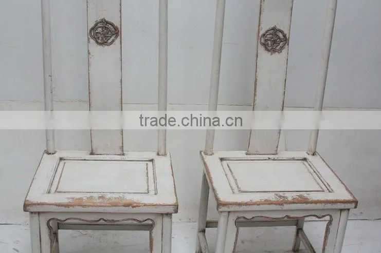 White antique high chair
