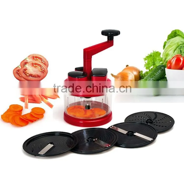 S/S+ABS+PS+PA 20.5*16*27 Kitchen help multifunction food processor/food slicer/food grater