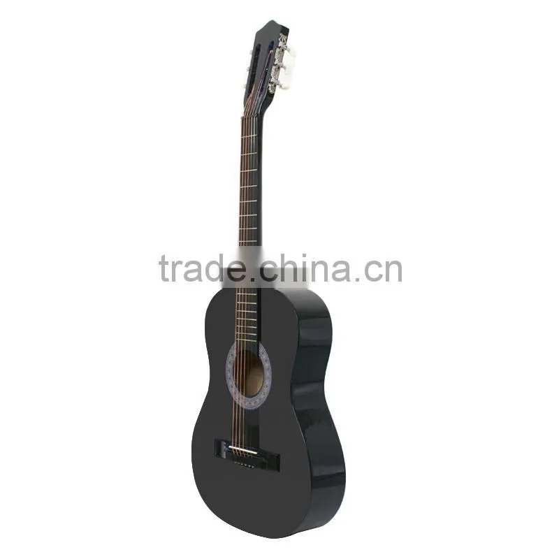 Beginners 38" Acoustic Guitar Wooden Classical Guitar Steel String w/Bag