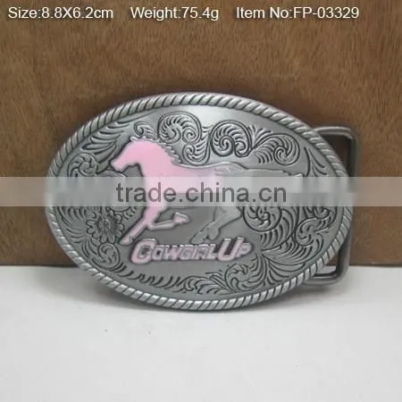 Promotional metal custom plate buckles