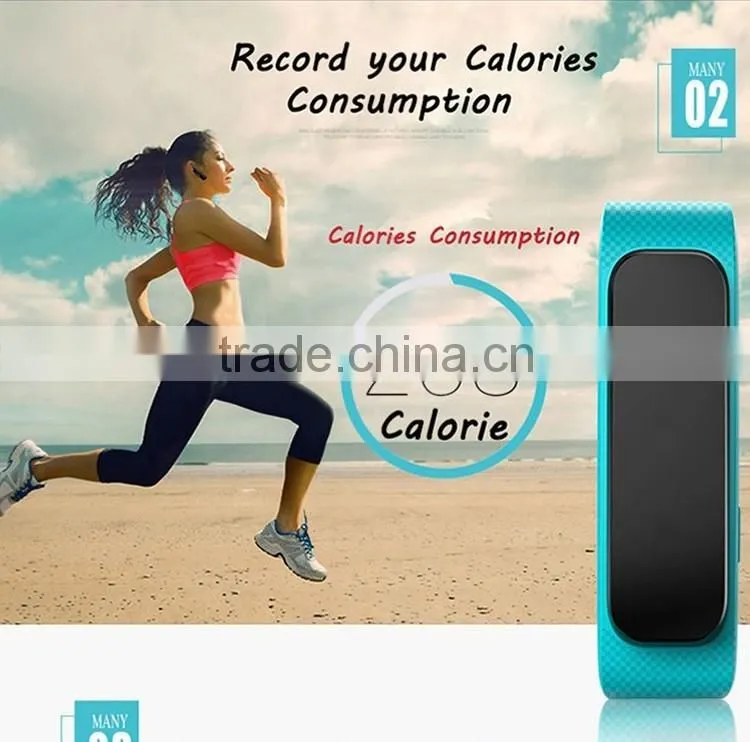 2016 New Activity monitor Sport Tracker Smart Wristband Bluetooth Bracelet For Iphone